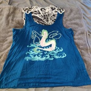 Her Universe Studio Ghibli Spirited Away Haku Crochet Back Tank Top